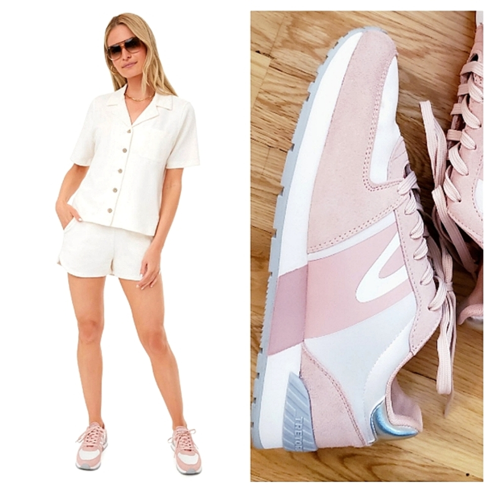 Tretorn Loyola 2.0 Sneaker Size 9 Pink/Silver